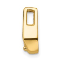 14K Yellow Gold Complete Aaa 4.75mm Diamond Slid Fits Up to 3mm Fancy Or Reversible Omega Only view 2