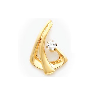 14k Moissanite Slide