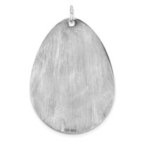 Sterling Silver Rhodium-plated Medical Jewelry Pendant view 3