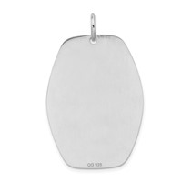 Sterling Silver Rhodium-plated Medical Jewelry Pendant view 3