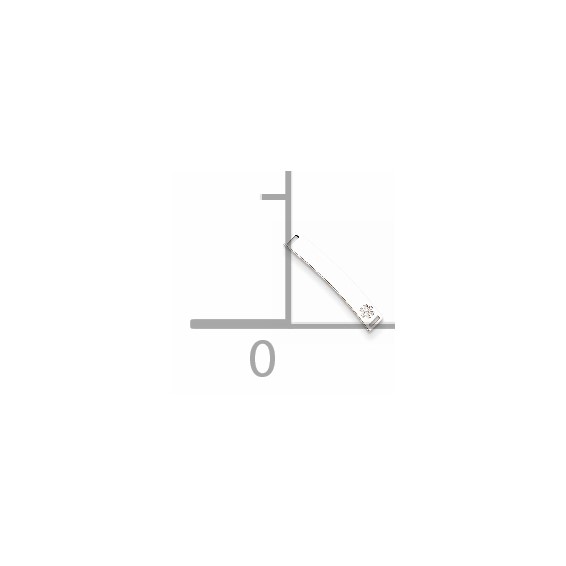 Sterling Silver Rhodium-plated Non-enameled Medical ID Plate