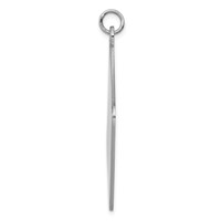 Sterling Silver Rhodium-plated Medical Jewelry Pendant view 2
