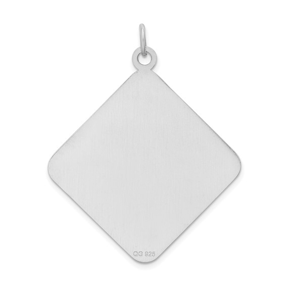 Sterling Silver Rhodium-plated Medical Jewelry Pendant