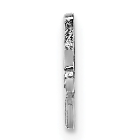 Sterling Silver Rhodium-plated Medical ID Plate