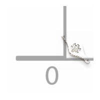 Sterling Silver Rhodium-plated Non-enameled Medical ID Plate view 2