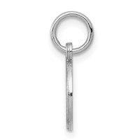 Sterling Silver Rhodium-plated Medical Charm view 2