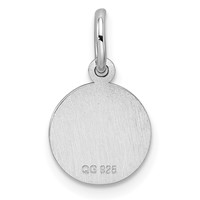 Sterling Silver Rhodium-plated Medical Charm view 3