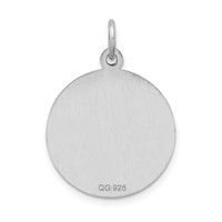 Sterling Silver Rhodium-plated Medical Jewelry Pendant view 3