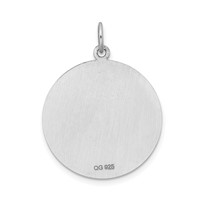 Sterling Silver Rhodium-plated Medical Jewelry Pendant view 3