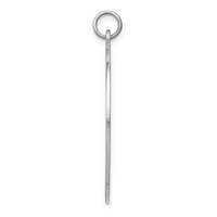 Sterling Silver Rhodium-plated Medical Jewelry Pendant view 2