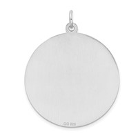 Sterling Silver Rhodium-plated Medical Jewelry Pendant view 3