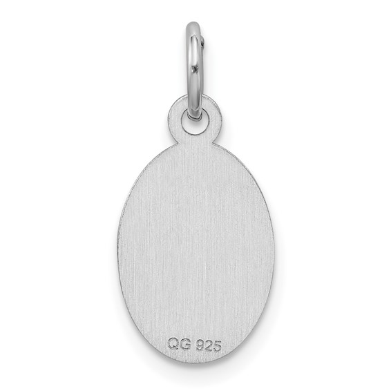 Sterling Silver Rhodium-plated Medical Jewelry Charm