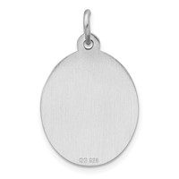 Sterling Silver Rhodium-plated Medical Jewelry Pendant view 3