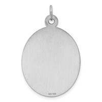 Sterling Silver Rhodium-plated Medical Jewelry Pendant view 3