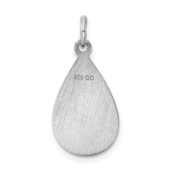 Sterling Silver Rhodium-plated Medical Jewelry Pendant