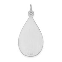 Sterling Silver Rhodium-plated Medical Jewelry Pendant view 3