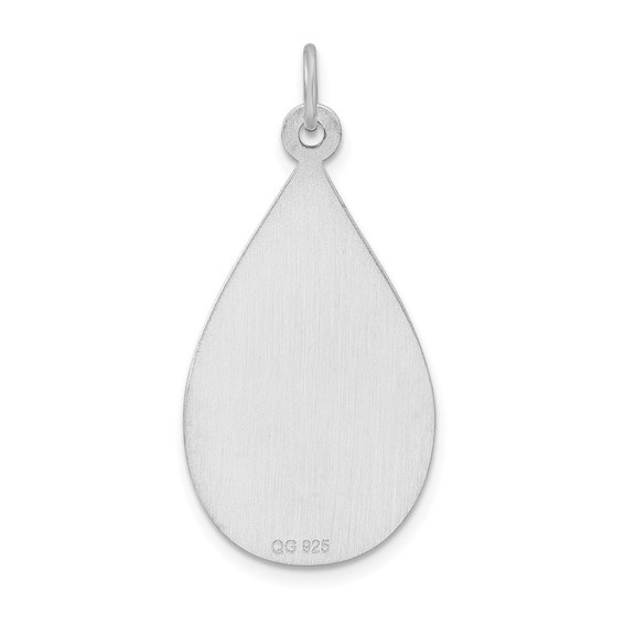 Sterling Silver Rhodium-plated Medical Jewelry Pendant