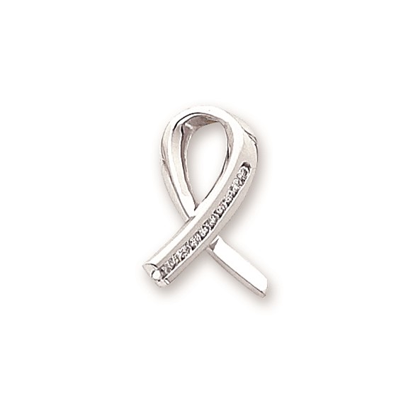 14k White Gold A Diamond slide