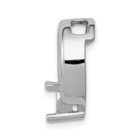 14K White Gold Holds 4mm Stone Circle Chain Slide Mounting view 2