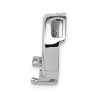 14K White Gold Holds 5mm Stone Circle Chain Slide Mounting view 2