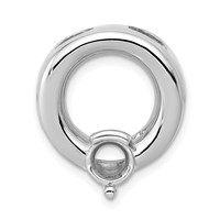 14K White Gold Holds 6.5mm Stone Circle Chain Slide Mounting view 5