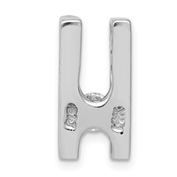 14K White Gold Complete AA 4.1mm Diamond Slide Fits Up to 4mm Regular 6mm Fancy Or Reversible Omega view 3