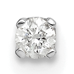 14k White Gold AA Quality Complete Diamond Stud Earring (XW1AA-S)