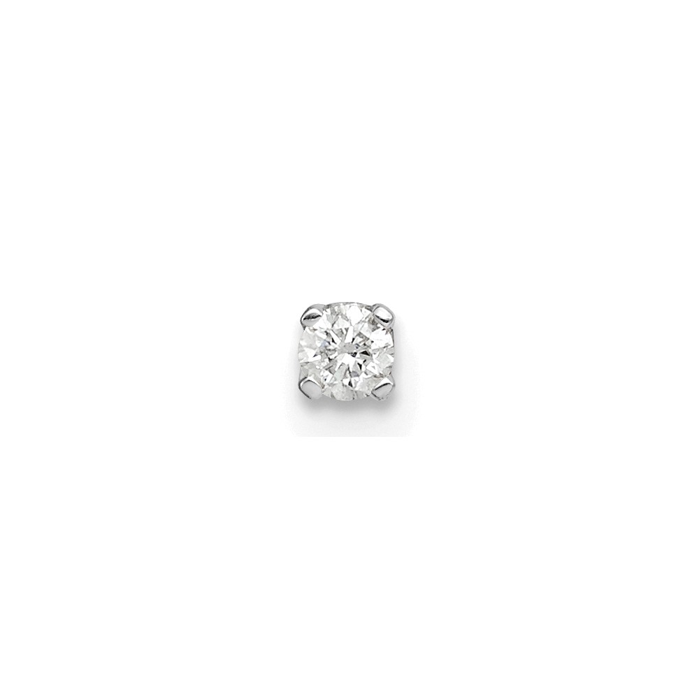 14k White Gold AA Quality Complete Diamond Stud Earring (XW1AA-S)