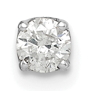 14k White Gold AA Quality Complete Diamond Stud Earring (XW6AA-S)