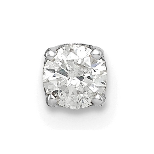 14K White Gold 0.20 Carat Single Stud AA Diamond Earring
