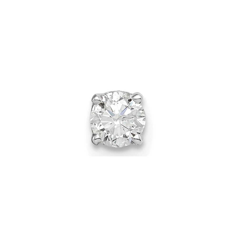 14K White Gold 1 4 Carat Single Stud AA Diamond Earring