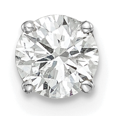 14k White Gold AA Quality Complete Diamond Stud Earring (XW9AA-S)