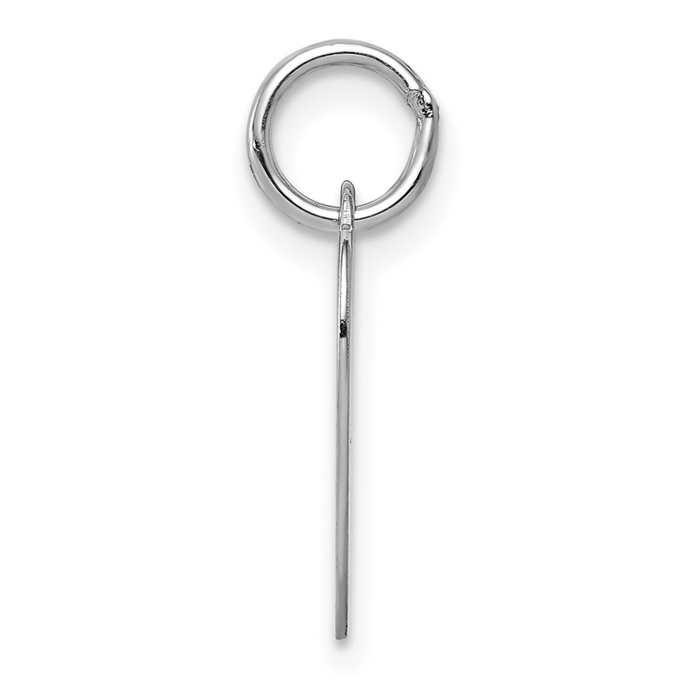 14k White Gold Plain .027 Gauge Engravable Heart Charm (XWM117/27)