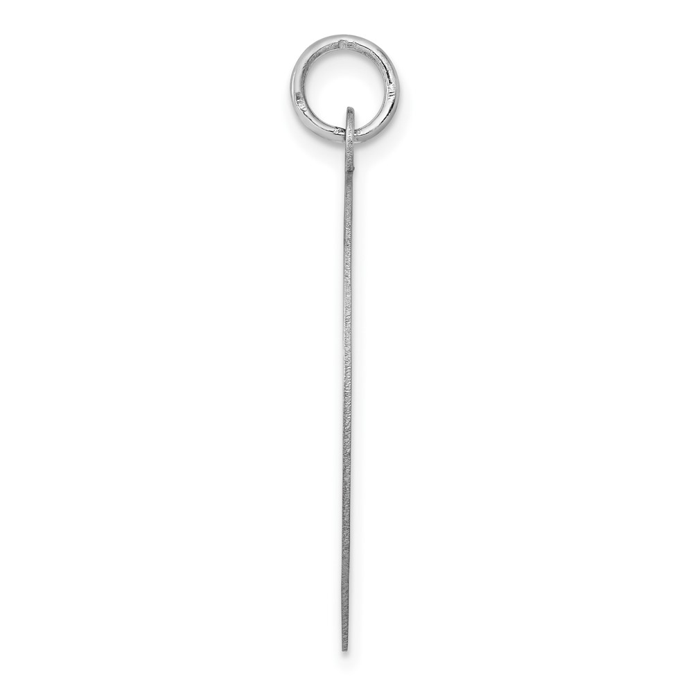 14k White Gold Plain .035 Gauge Round Engravable Disc Charm (XWM139/35)