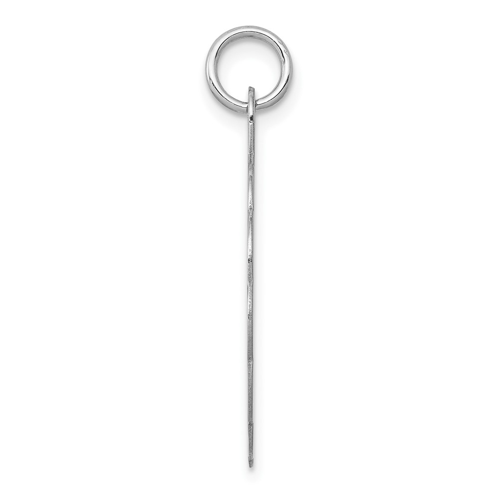 14k White Gold .027 Gauge Engraveable Scalloped Disc Charm (XWM175/27)