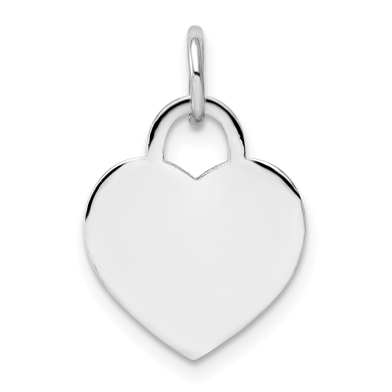 14k White Gold Small Engravable Heart (XWM524/13)
