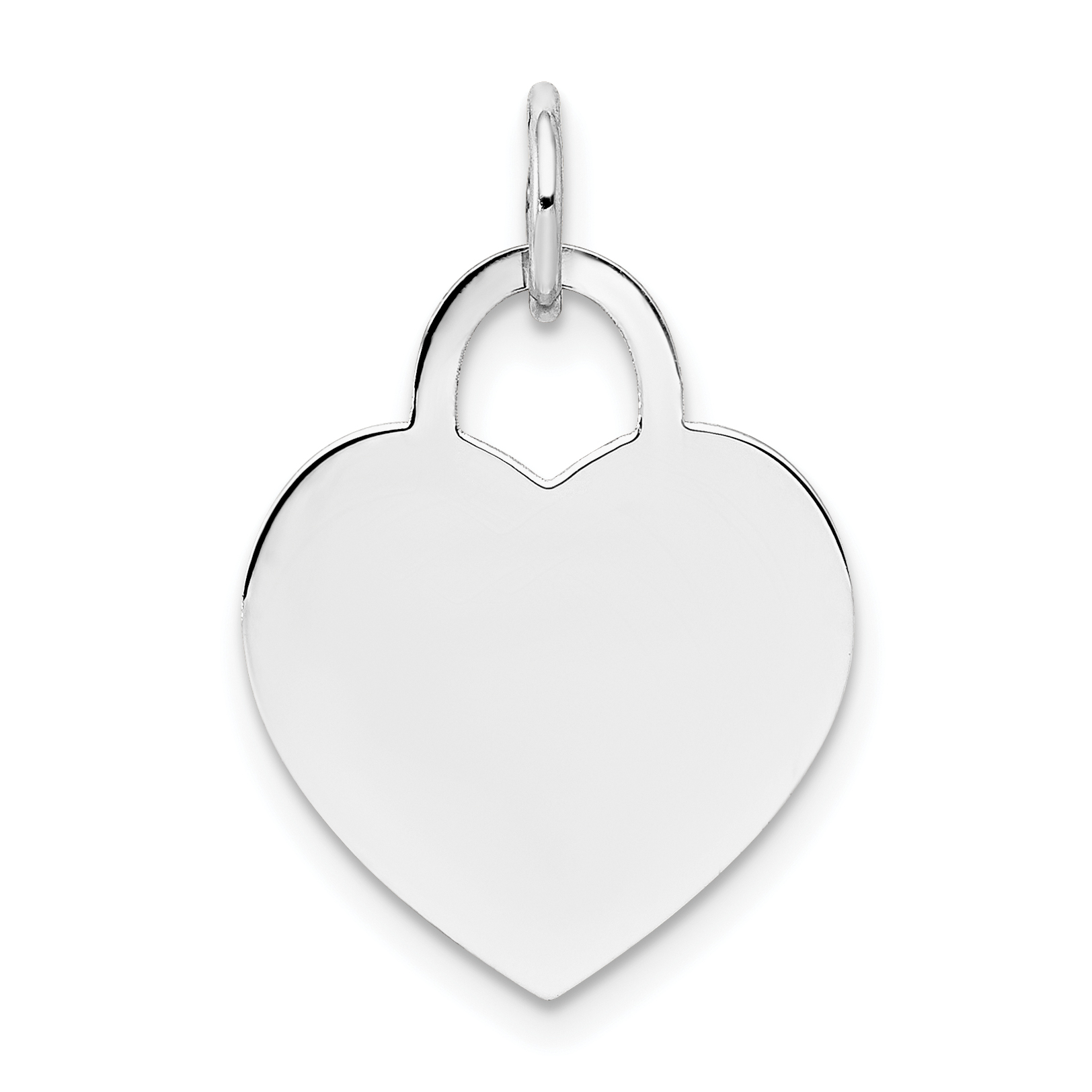 14k White Gold Medium Engravable Heart (XWM525/13)