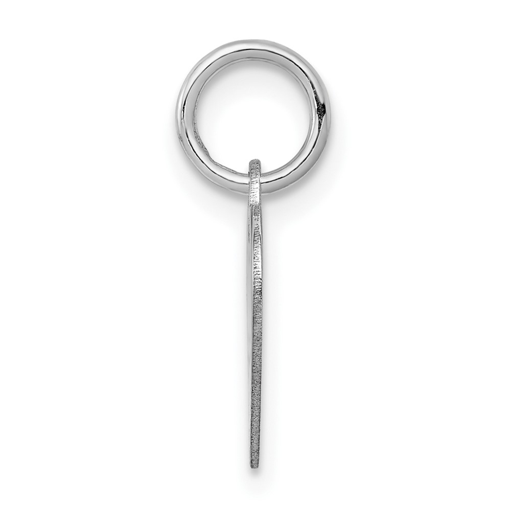 14K White Gold Heart Disc Charm (XWM601/18)