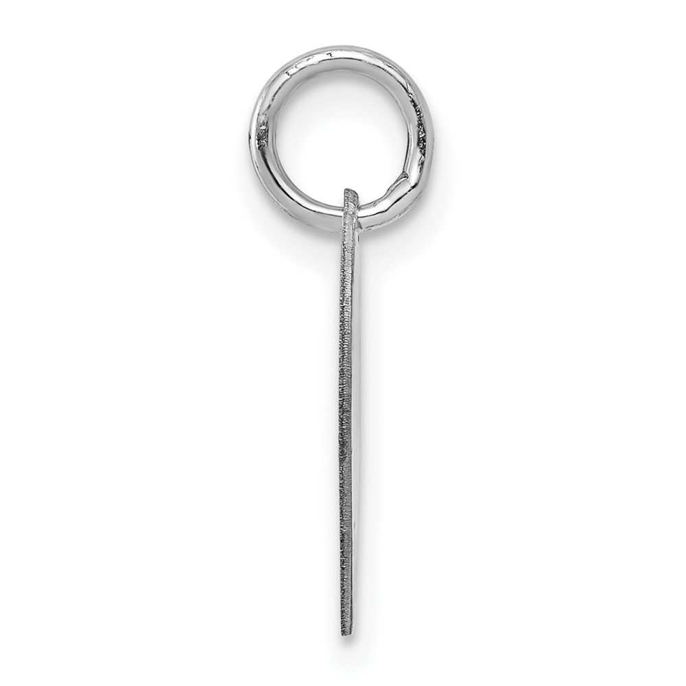 14K White Gold Heart Disc Charm (XWM602/11)