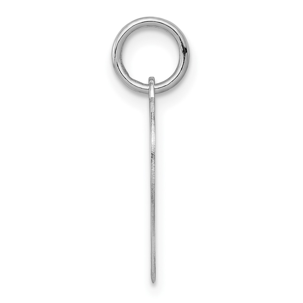 14K White Gold Heart Disc Charm (XWM603/18)