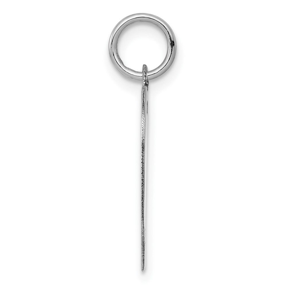 14K White Gold Heart Disc Charm (XWM604/18)