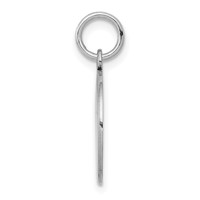 14K White Gold with Enamel.027 Gauge Circular Engravable Disc view 2