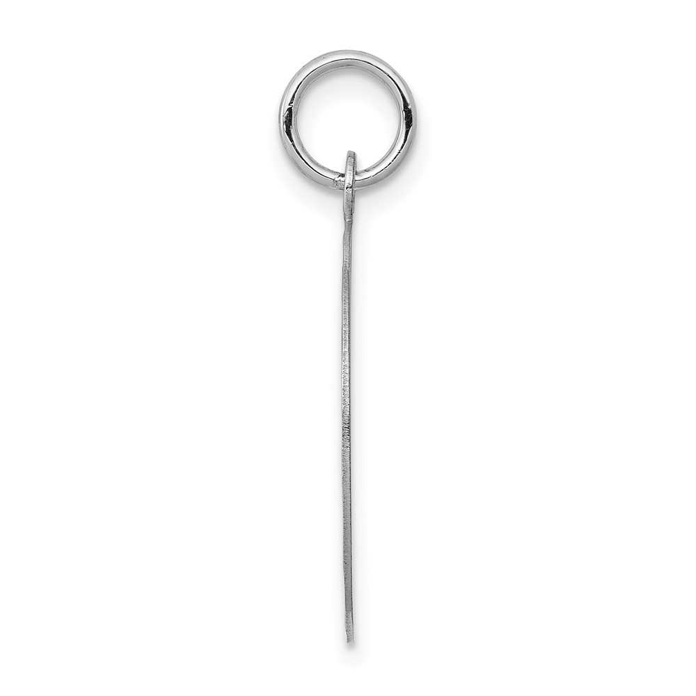 14k White Gold Etched .018 Gauge Engraveable Round Disc Charm (XWM618/18)