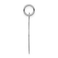 14K White Gold Etched Edge.018 Gauge Engraveable Round 19mm Disc Charm view 2