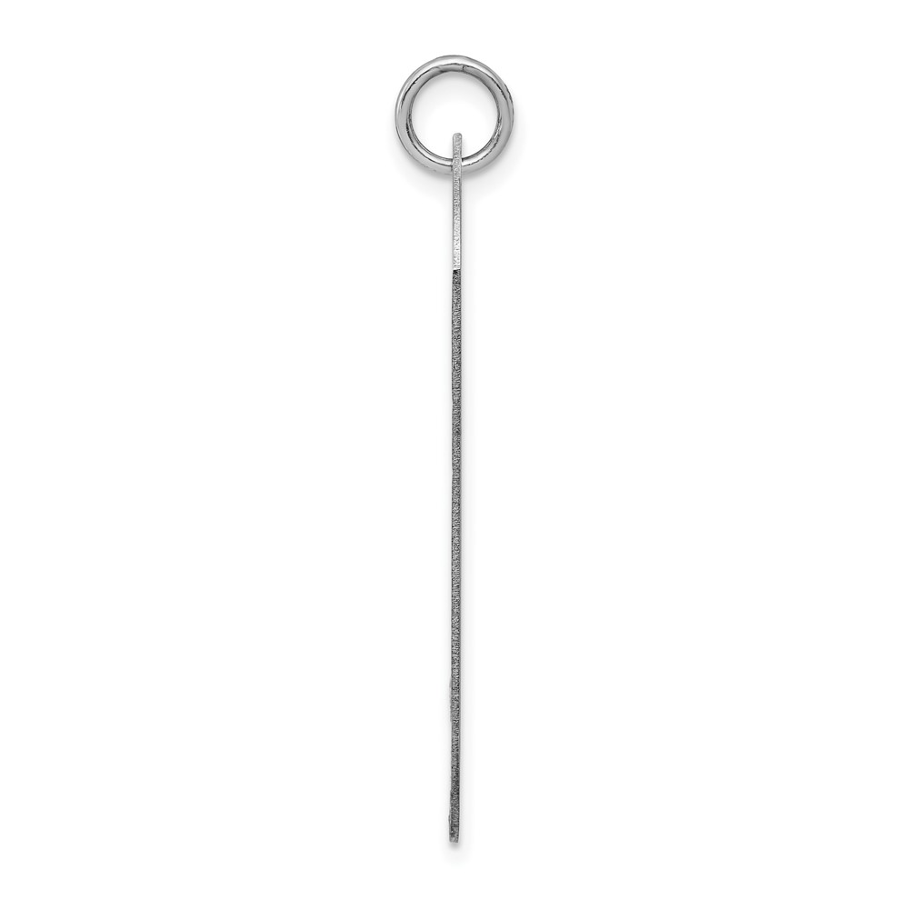 14k White Gold Plain .035 Gauge Engraveable Dog Tag Disc Charm (XWM621/35)