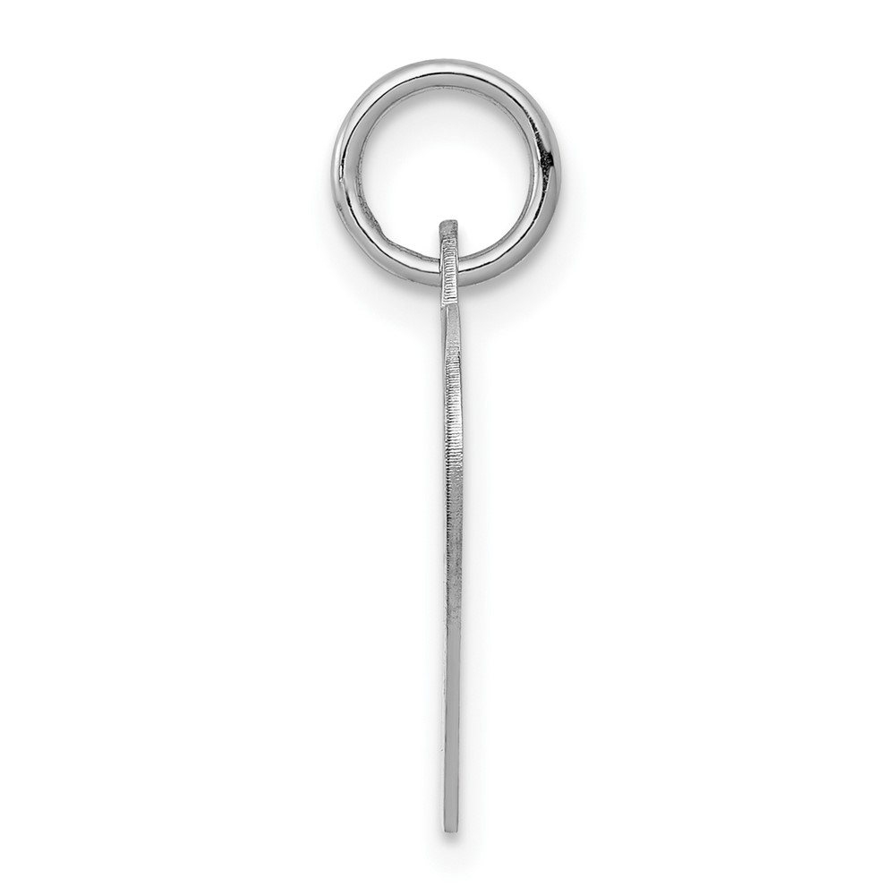 14k White Gold Plain .011 Gauge Engraveable Heart Disc Charm (XWM625/11)