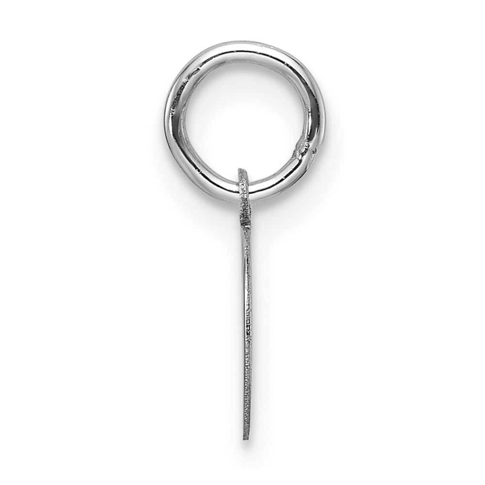 14k White Gold Plain .013 Gauge Round Engravable Disc Charm (XWM673/13)