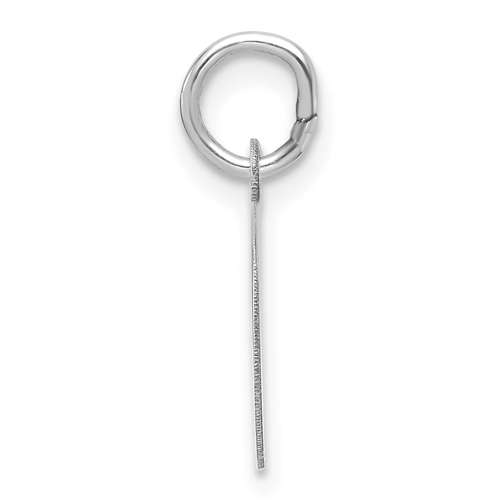 14k White Gold Plain .013 Gauge Round Engravable Disc Charm (XWM674/13)