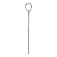 14K White Gold Polished Cross Pendant view 2