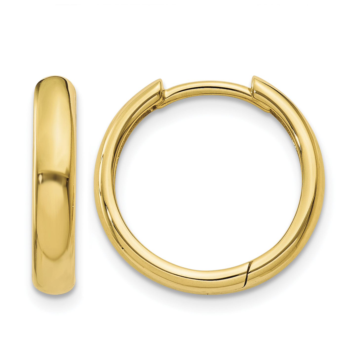 14k Round Hinged Hoop Earrings (XY1121)